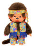 Monchhichi Junge 20 cm im Flower Power Hippie-Outfit mit Stirnband
