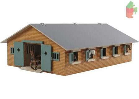 Kids Globe Holz-Pferdestall 1:32