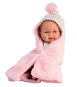 Llorens Baby Puppe f&uuml;r M&auml;dchen mit Umhang (26 cm)