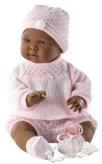 Llorens M&auml;dchen Puppe Nahia gekleidet mit Kleidung 45cm