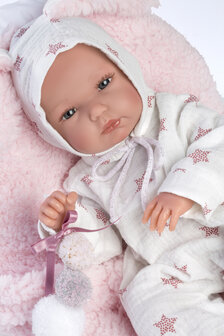 Llorens Puppe BIMBA mit Tragetuch M&auml;dchen rosa - 35 cm