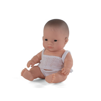 Miniland Babypuppe asiatischer Junge mit Unterw&auml;sche 21cm