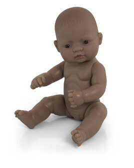 Miniland Babypuppe nacktes lateinisches M&auml;dchen 32cm