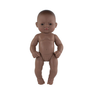 Miniland Babypuppe nacktes lateinisches M&auml;dchen 32cm