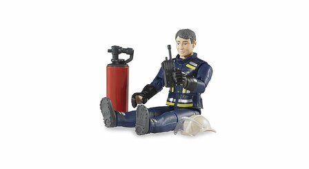 Bruder Feuerwehrmann 10,7 cm mit Zubeh&ouml;r