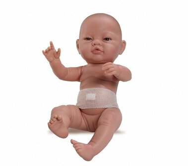 Paola Reina Babypuppe ohne Kleidung M&auml;dchen mit Nabelband im Beutel 45 cm
