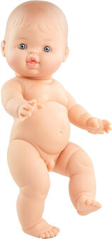 Paola Reina Pop Gordi Albert Babypuppe unbekleidet Junge in Beutel 34 cm