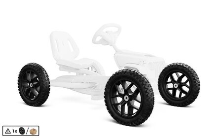 Wiel 10-spaaks zwart 12.5x2.25-8 all terrain, Jeep