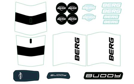 Buddy 2.0 - Sticker set Classic Blue