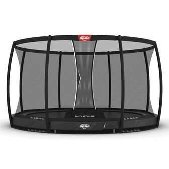 BERG trampoline Champion InGround 430 Grijs + Safety Net DLX XL