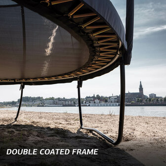 BERG trampoline Elite Regular 380 Grijs + Safety Net Deluxe