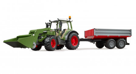 Bruder Fendt Vario 211 met voorlader en kiepwagen
