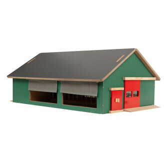 Kids Globe Stal met Windbreekgaas 1:32