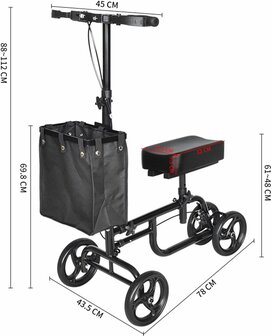 Ergonomische Kniestep