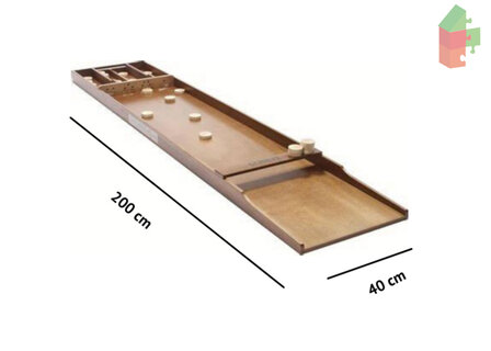 Schilte S240 Inklapbaar 200x40 cm - Wedstrijd Sjoelbak - Opklapbaar