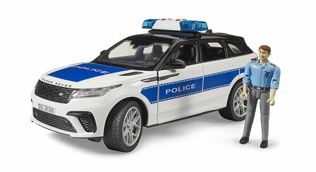 Bruder Range Rover Velar Polizeiauto mit Licht, Sound &amp; Figur 1:16
