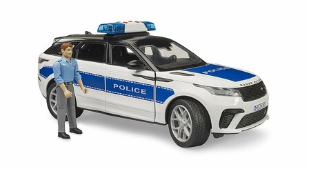 Bruder Range Rover Velar Polizeiauto mit Licht, Sound &amp; Figur 1:16
