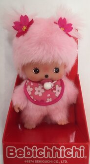 Bebichhichi Kirschbl&uuml;te rosa Pl&uuml;sch 16 cm Monchhichi Puppe