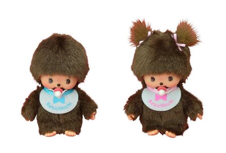 Bebichhichi M&auml;dchen Pl&uuml;schpuppe 16 cm mit L&auml;tzchen von Monchhichi