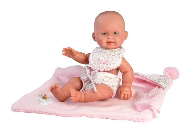 Llorens Baby Puppe für Mädchen mit Umhang (26 cm)