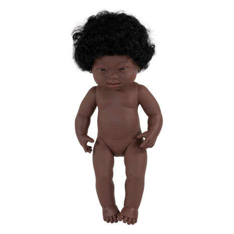 Miniland Puppe afrikanisches Mädchen mit Down-Syndrom 38cm