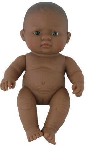 Miniland Baby Puppe Lateinamerikanisches Mädchen 21cm