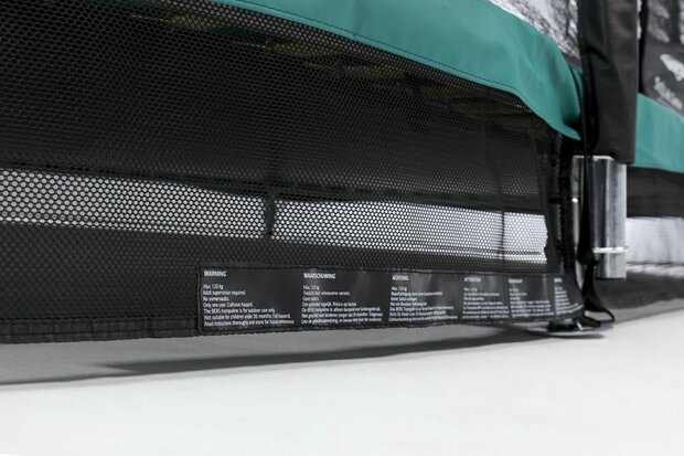 BERG trampoline Favorit InGround 430 Groen + Safety Net Comfort