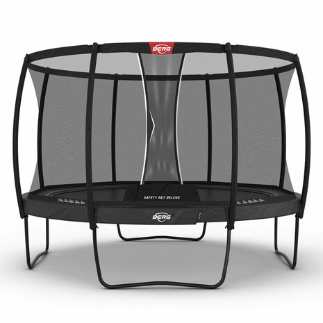 BERG trampoline Elite Regular 380 Grijs + Safety Net Deluxe