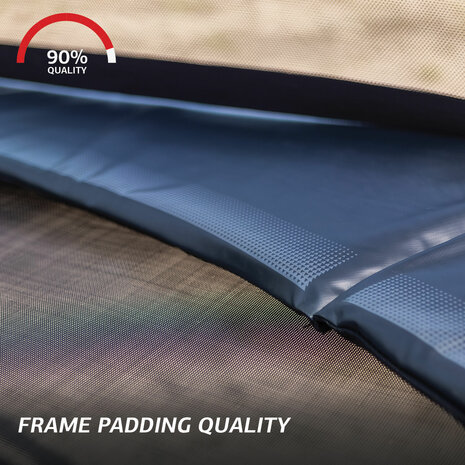 BERG trampoline Elite Regular 380 Grijs + Safety Net Deluxe