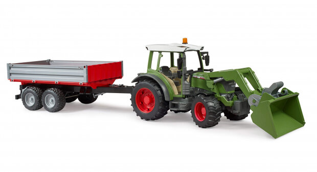 Bruder Fendt Vario 211 met voorlader en kiepwagen