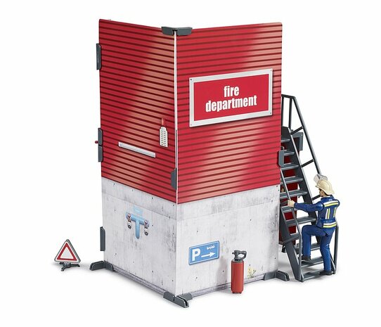 Bruder BWorld brandweerkazerne met brandweerman