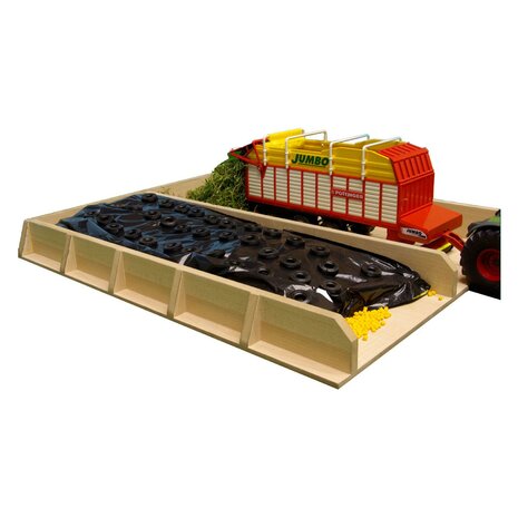 Kids Globe Sleufsilo Hout 1:32