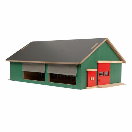 Kids Globe Stal met Windbreekgaas 1:32