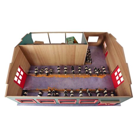 Kids Globe Loopstal met Berging en Weiland 1:32