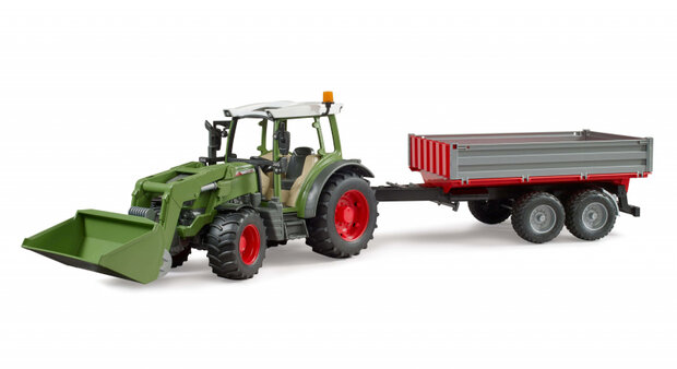 Fendt Vario 211 Traktor mit Frontlader und Kippanh&auml;nger 1:16