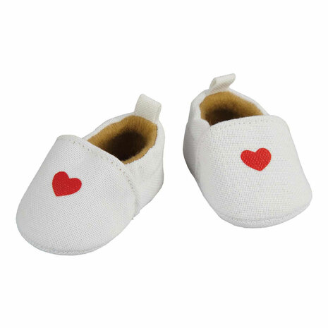 Poppenpantoffel met Hart, 38-45 cm