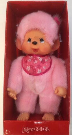 Monchhichi M&auml;dchen Pl&uuml;schtier 45 cm rosa Kirschbl&uuml;ten-Design
