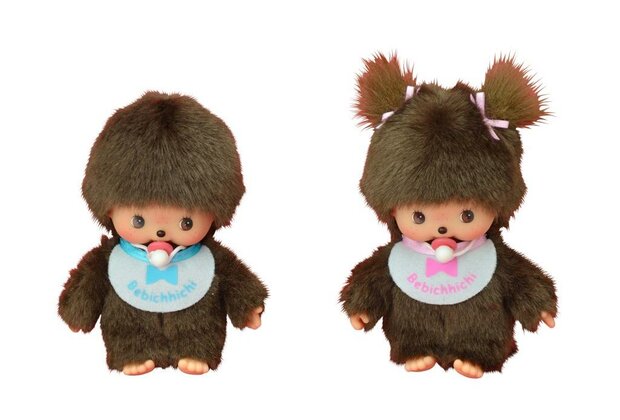 Bebichhichi M&auml;dchen Pl&uuml;schpuppe 16 cm mit L&auml;tzchen von Monchhichi
