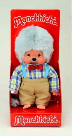 Monchhichi Gro&szlig;vater Pl&uuml;schtier 20 cm mit hellblauem Fell