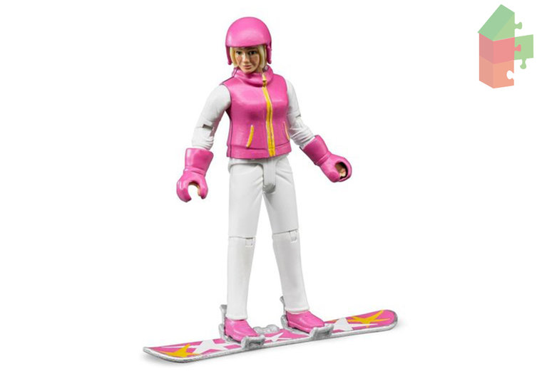 Bruder Snowboarder mit Accessoires 1:16