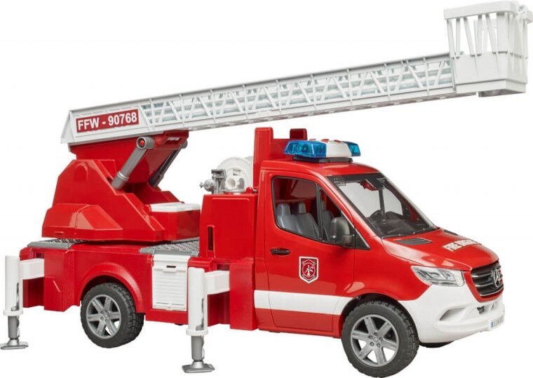 Bruder MB Sprinter Feuerwehrfahrzeug mit Drehleiter 