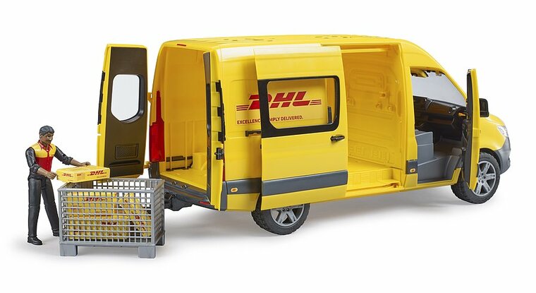 Bruder MB Sprinter DHL mit Spielfigur