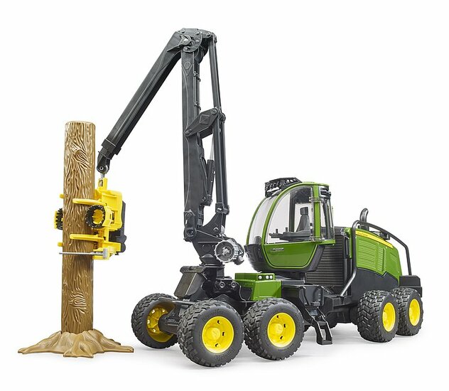 Bruder John Deere 1270G Harvester mit 1 Baumstamm