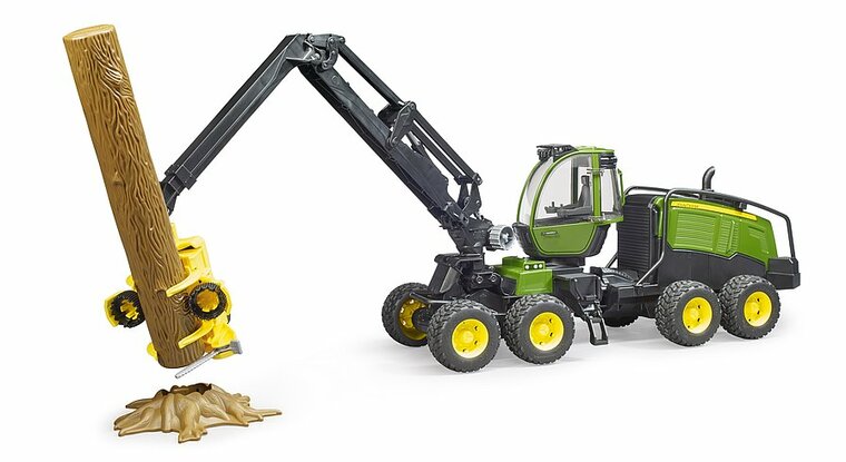 Bruder John Deere 1270G Harvester mit 1 Baumstamm