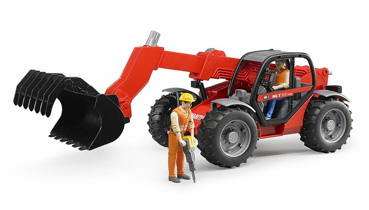 Bruder Manitou Teleskoplader MLT 633 mit Schaufelgreifer