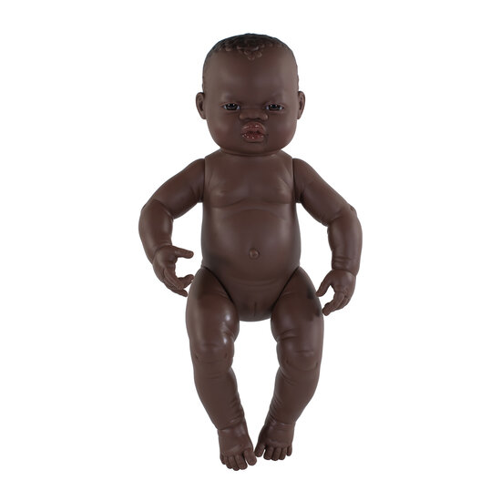 MINILAND BABYPOP OHNE KLEIDUNG, AFRIKAANISCHES M&Auml;DCHEN, 40CM