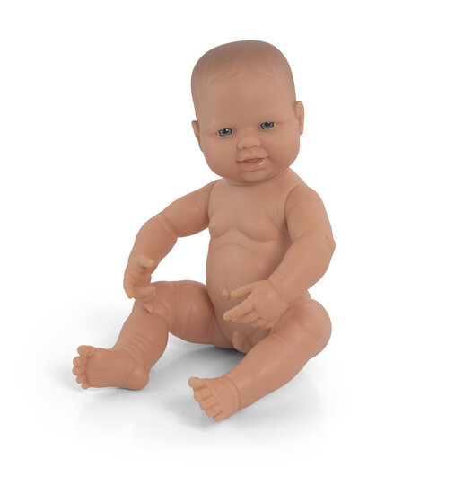 Miniland Babypuppe nackter europ&auml;ischer Junge 40cm