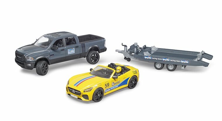 Bruder RAM 2500 Power Wagon und Roadster Bruder Racing Team