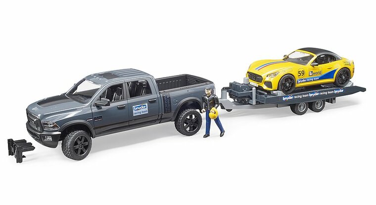 Bruder RAM 2500 Power Wagon und Roadster Bruder Racing Team