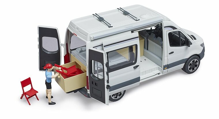 Bruder Mb Sprinter Camper mit Spielfigur